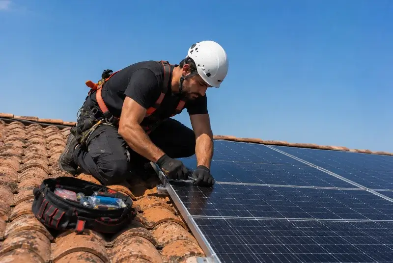 Maintenance et monitoring de panneaux solaires aux Sauvages