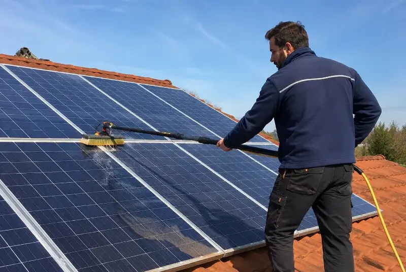 Nettoyage et entretien de panneaux solaires aux Sauvages